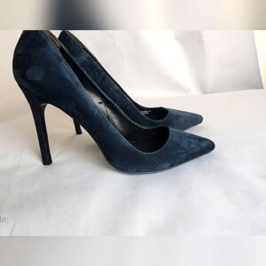 Womens Charles David Size 9.5 Black Suede Stiletto Heels